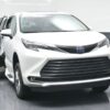 White Toyota Sienna with BraunAbility Side Entry Automatic Fold Out conversion