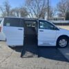 White Dodge Grand Caravan with BraunAbility Side Entry Manual Fold Out conversion