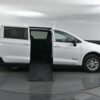 White Chrysler Voyager with BraunAbility Side Entry Manual Fold Out conversion