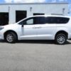 White Chrysler Voyager with BraunAbility Rear Entry Manual Fold Out conversion