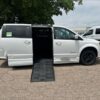White Dodge Grand Caravan with BraunAbility Side Entry Automatic Fold Out conversion