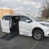 White Toyota Sienna with BraunAbility Side Entry Automatic Fold Out conversion