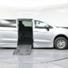 Silver Chrysler Pacifica with BraunAbility Side Entry Automatic Fold Out conversion