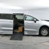 Silver Chrysler Voyager with BraunAbility Side Entry Automatic Fold Out conversion