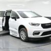 White Chrysler Pacifica with BraunAbility Side Entry Automatic Fold Out conversion