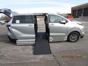 Silver Toyota Sienna with Vantage Mobility Side Entry Automatic In Floor conversion
