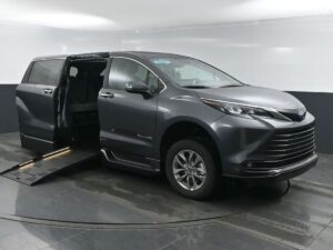 Grey Toyota Sienna with BraunAbility Side Entry Automatic Fold Out conversion