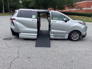 Silver Toyota Sienna with Vantage Mobility Side Entry Automatic In Floor conversion