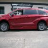 Red Toyota Sienna with BraunAbility Side Entry Automatic Fold Out conversion