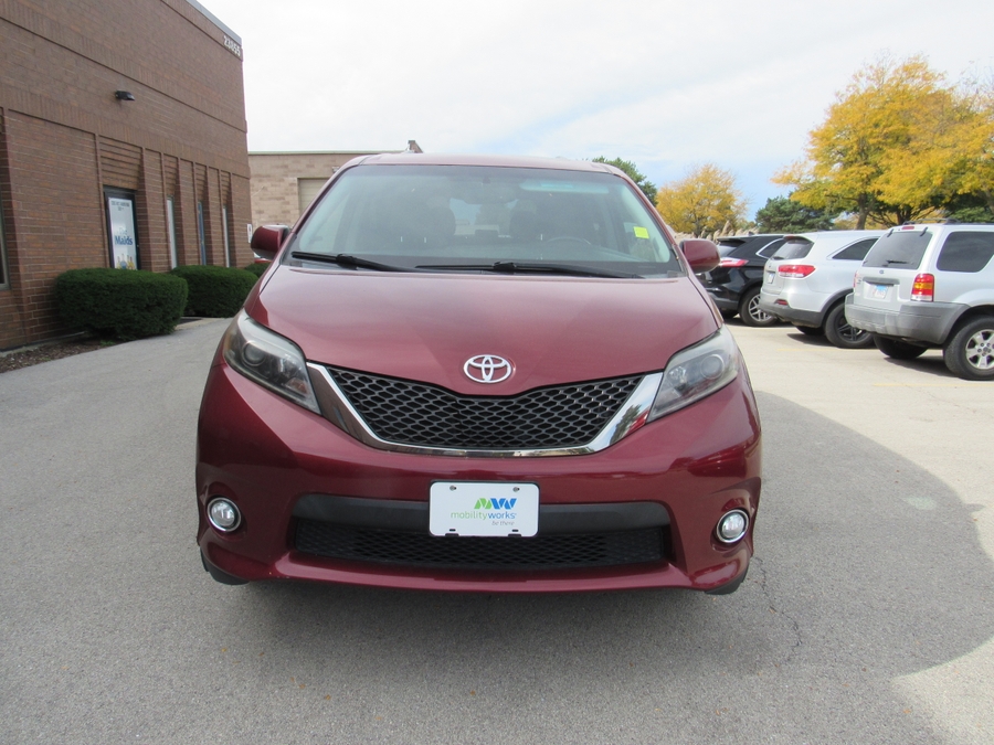Salsa Red Pearl Toyota Sienna with Vantage Mobility Side Entry Automatic In Floor conversion