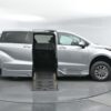 Silver Toyota Sienna with BraunAbility Side Entry Automatic Fold Out conversion
