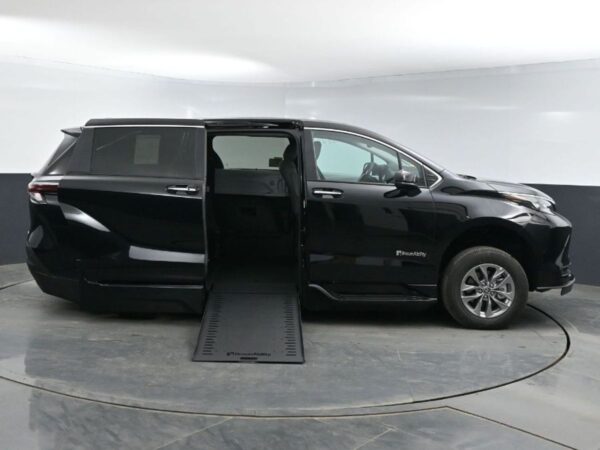 Black Toyota Sienna with BraunAbility Side Entry Automatic In Floor conversion