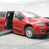 Red Chrysler Pacifica with BraunAbility Side Entry Automatic Fold Out conversion