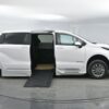 White Toyota Sienna with BraunAbility Side Entry Automatic In Floor conversion