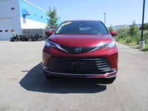 Red Toyota Sienna with BraunAbility Side Entry Automatic Fold Out conversion