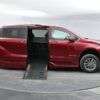 Red Toyota Sienna with BraunAbility Side Entry Automatic Fold Out conversion