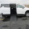 White Chrysler Voyager with BraunAbility Side Entry Manual In Floor conversion
