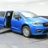 Blue Chrysler Pacifica with BraunAbility Side Entry Automatic Fold Out conversion