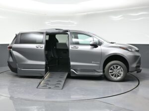 Grey Toyota Sienna with BraunAbility Side Entry Automatic Fold Out conversion