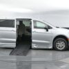 Silver Chrysler Pacifica with BraunAbility Side Entry Automatic Fold Out conversion