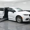 White Chrysler Pacifica with BraunAbility Side Entry Automatic Fold Out conversion