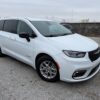 White Chrysler Pacifica with Driverge Rear Entry Manual Fold Out conversion