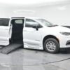 White Chrysler Pacifica with BraunAbility Side Entry Automatic Fold Out conversion