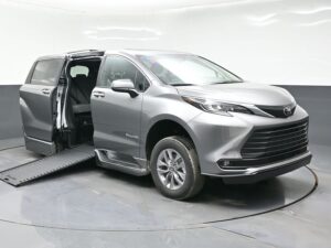 Grey Toyota Sienna with BraunAbility Side Entry Automatic In Floor conversion