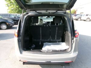Grey Chrysler Pacifica with Driverge Side Entry Automatic Fold Out conversion