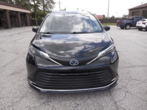 Black Toyota Sienna with Driverge Rear Entry Manual Fold Out conversion