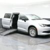 Silver Chrysler Voyager with BraunAbility Side Entry Manual Fold Out conversion