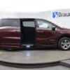 Red Honda Odyssey with BraunAbility Side Entry Automatic In Floor conversion