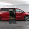 Red Honda Odyssey with BraunAbility Side Entry Automatic In Floor conversion