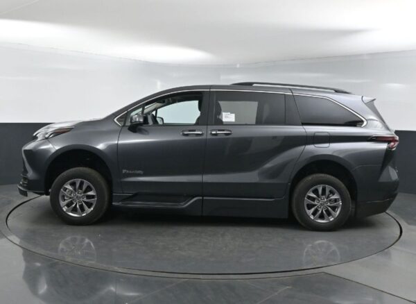 Grey Toyota Sienna with BraunAbility Side Entry Automatic Fold Out conversion