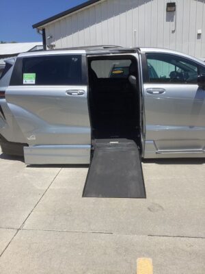 Silver Toyota Sienna with Vantage Mobility Side Entry Automatic In Floor conversion