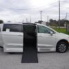 White Chrysler Pacifica with Vantage Mobility Side Entry Automatic In Floor conversion