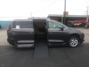Grey Chrysler Pacifica with Vantage Mobility Side Entry Automatic In Floor conversion
