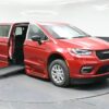 Red Chrysler Pacifica with BraunAbility Side Entry Automatic Fold Out conversion