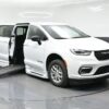 White Chrysler Pacifica with BraunAbility Side Entry Automatic Fold Out conversion