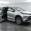 Silver Toyota Sienna with BraunAbility Side Entry Automatic Fold Out conversion