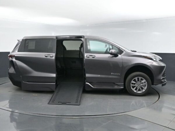 Grey Toyota Sienna with BraunAbility Side Entry Automatic In Floor conversion