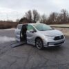 Silver Honda Odyssey with BraunAbility Side Entry Automatic In Floor conversion