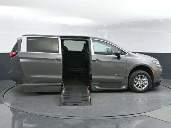 Grey Chrysler Pacifica with BraunAbility Side Entry Automatic Fold Out conversion