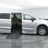 Silver Chrysler Pacifica with BraunAbility Side Entry Automatic Fold Out conversion