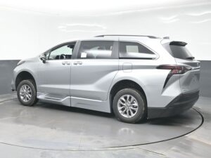 Silver Toyota Sienna with BraunAbility Side Entry Automatic Fold Out conversion