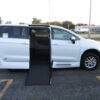 White Chrysler Voyager with Vantage Mobility Side Entry Manual In Floor conversion