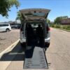 Silver Chrysler Pacifica with BraunAbility Rear Entry Manual Fold Out conversion