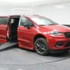 Red Chrysler Pacifica with BraunAbility Side Entry Automatic Fold Out conversion