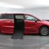 Red Honda Odyssey with BraunAbility Side Entry Automatic In Floor conversion