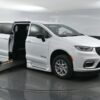 White Chrysler Pacifica with BraunAbility Side Entry Automatic Fold Out conversion
